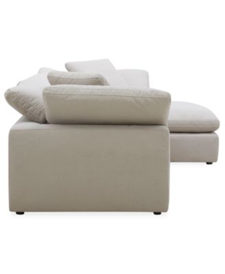 Fog 3-Pc. Fabric Chaise Sectional Sofa Set
