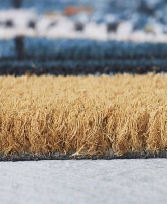 Sunflower Truck Outdoor Coir Doormat, 18" x 30"
