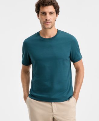 Men's Mercerized Cotton Short Sleeve Crewneck T-Shirt