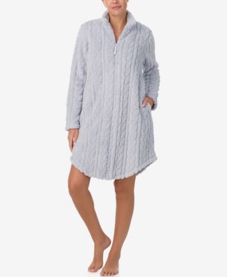 Ellen Tracy - Women's Textured Long Sleeve Robe