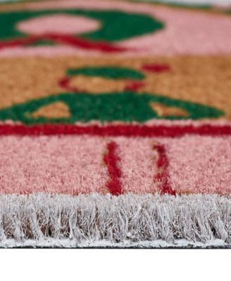 House Holiday Outdoor Coir Doormat, 18" x 30"