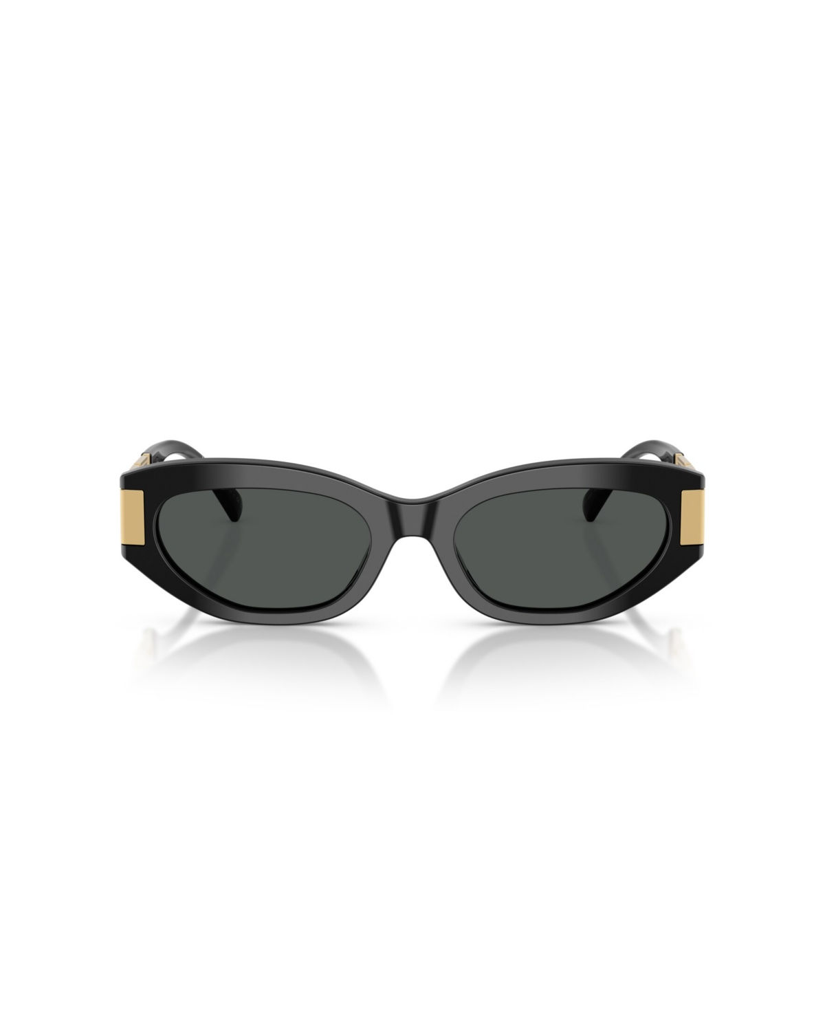Versace Greca Lunettes De Soleil Ail-de-chat In Black