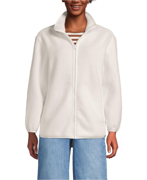 Женские куртки Lands' End Petite Cozy High Pile Full Zip Fleece Jacket