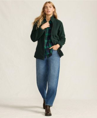 Women's Petite Cozy High Pile Full Zip Fleece Jacket