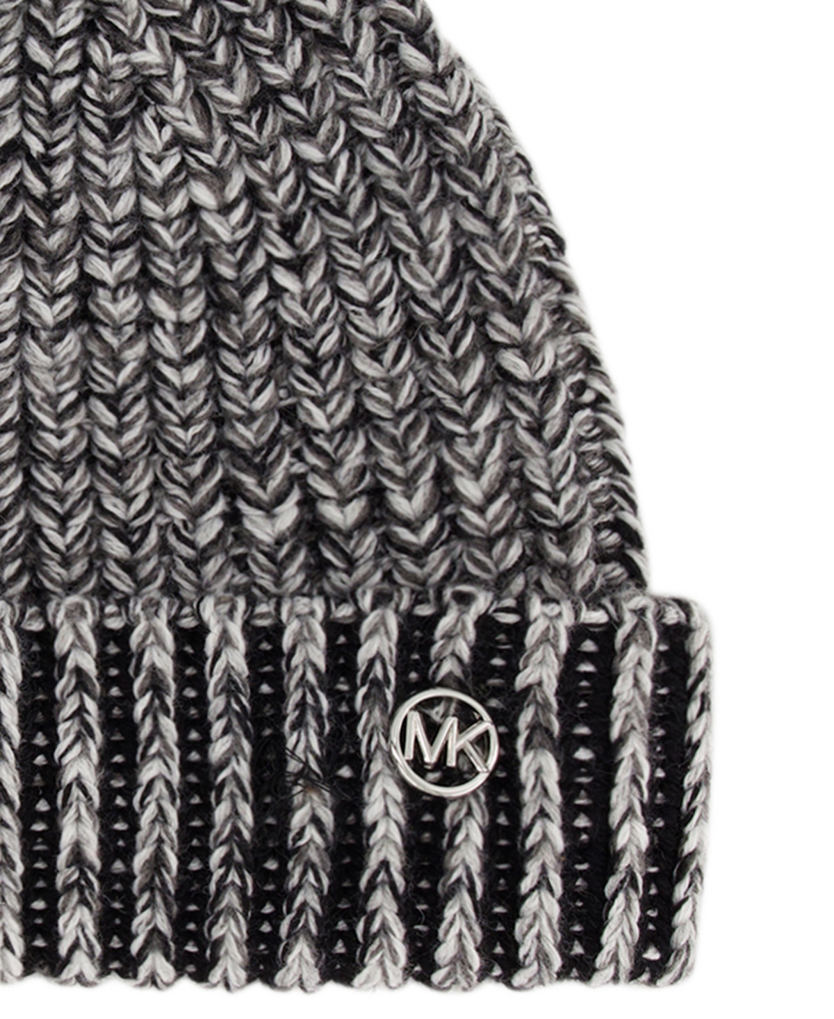 Michael Kors Michael  Women's Plaited Marl Cuff Beanie In Gray