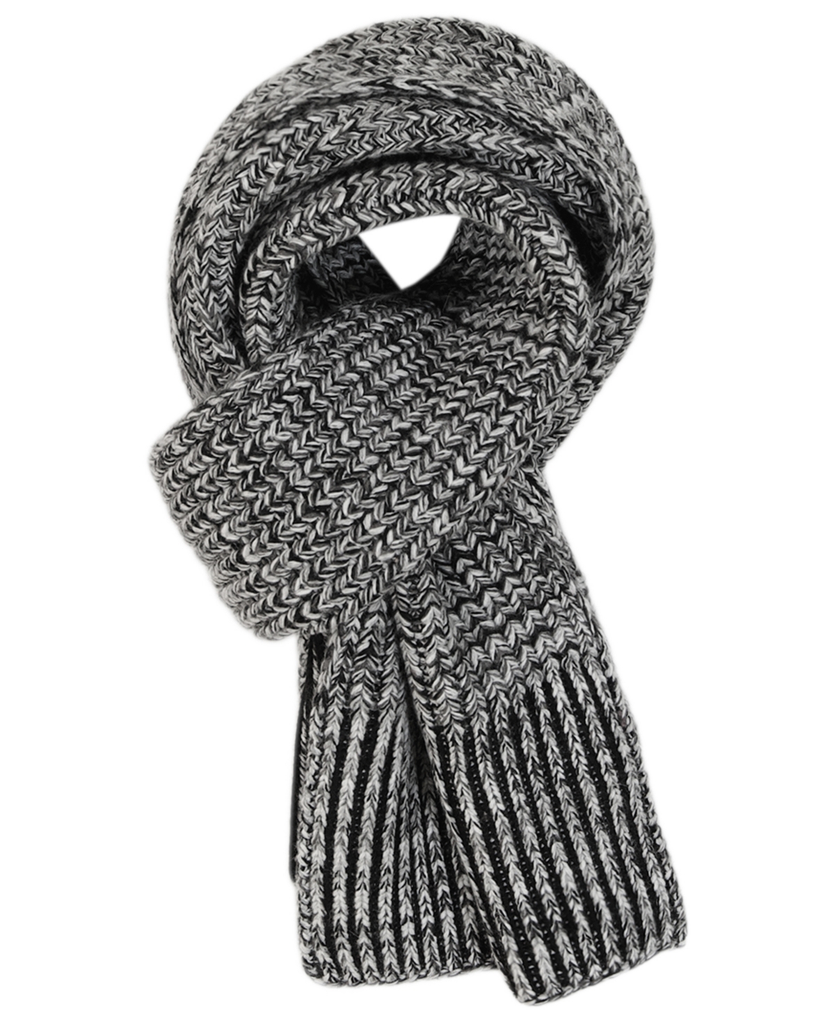 Michael Kors Michael  Women's Marled Knit Scarf In Gray