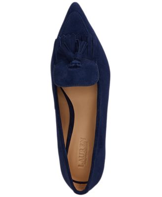 Women's Londyn Sheep-Suede Kiltie Ballet Flats