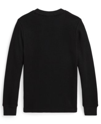 Boys 2-7 Waffle-Knit Cotton Long-Sleeve T-Shirt