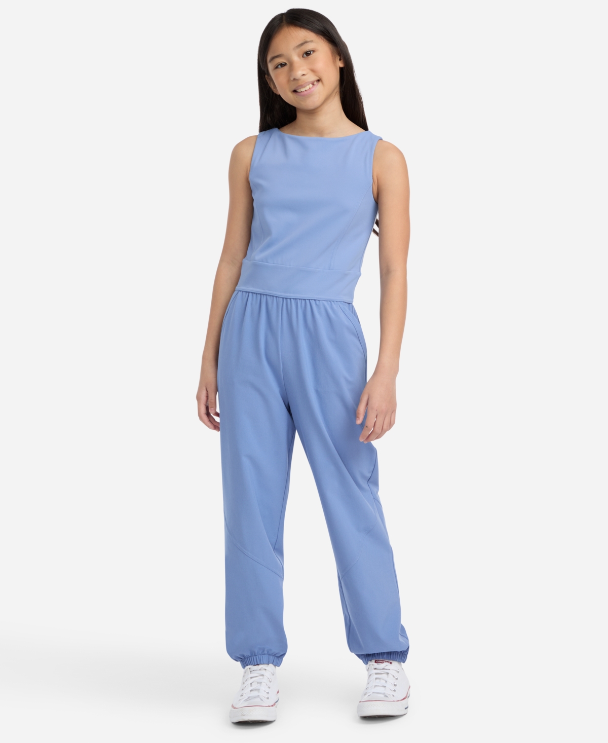 abercrombie kids Girls Sleeveless Round Neck Jumpsuit