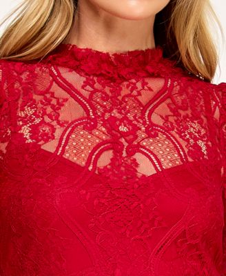 Juniors' Long-Sleeves 3 Tier Dress