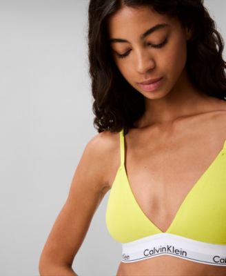 Women's Modern Cotton Lightly Lined Triangle Bralette- QF5650