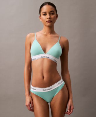 Women's Modern Cotton Lightly Lined Triangle Bralette- QF5650