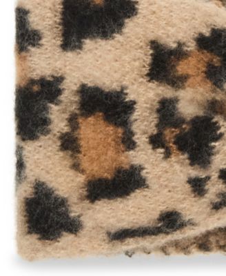 Women's Knit Leopard Ear Warmer