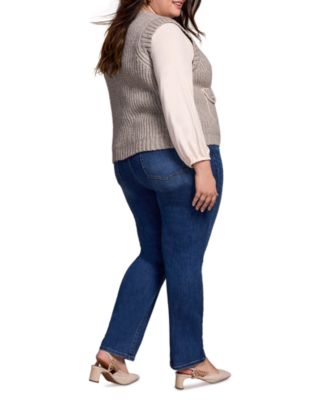 Plus Size Sleeveless Knit Vest