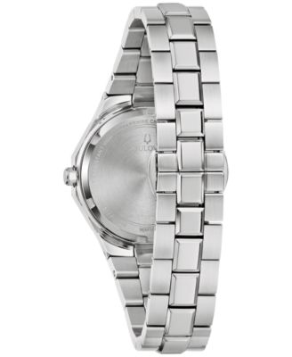 Women's Classic Silver-Tone Stainless Steel Bracelet Watch, 32mm