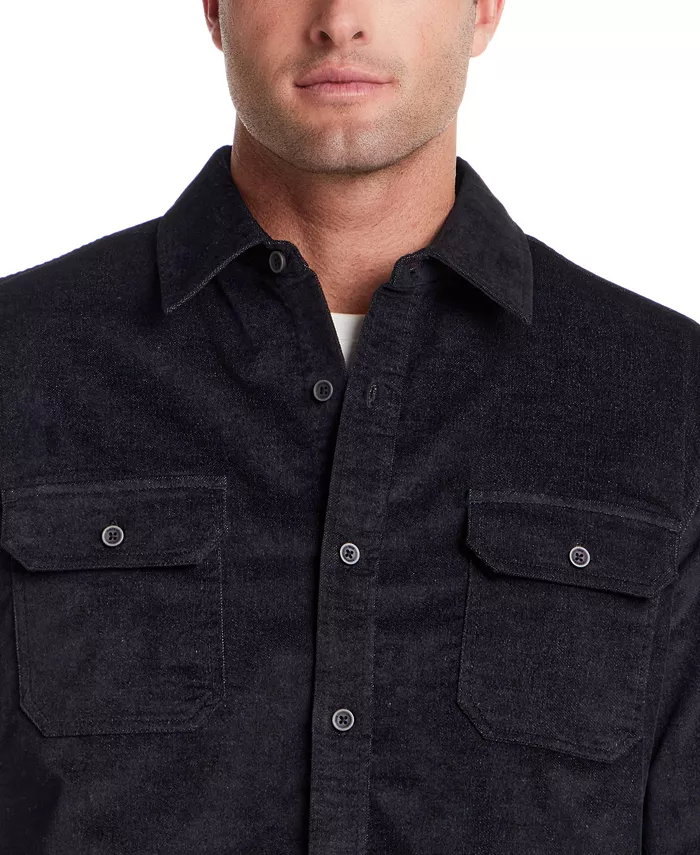 Men's Superfine Corduroy Long Sleeve Overshirt - thumbnail 4