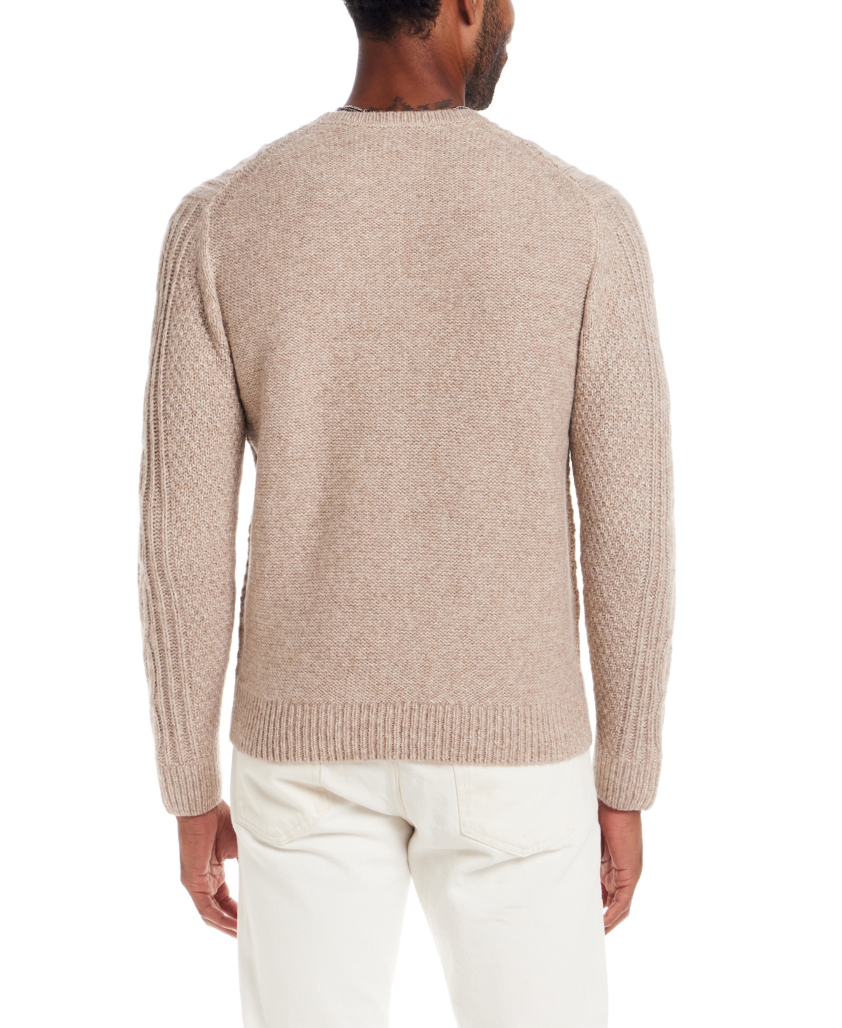Weatherproof Vintage Men's Cable Knit Crew Neck Sweater