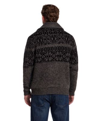 Men's Norwegian Shawl Collar Cardigan Sweater