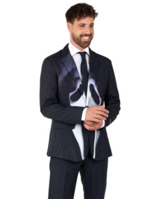 Men's Official GhostFace Suit- Halloween Theme Party Costume - Horror Costume - Black & White