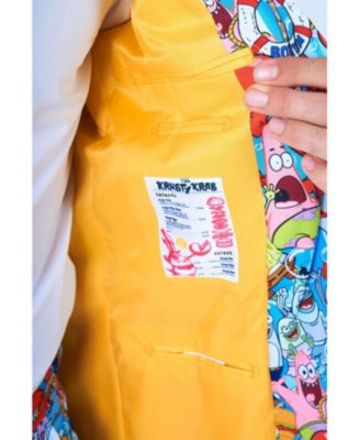 Men's Suit - Official SpongeBob Nickelodeon Clothing - Multicolor - Party Outfit