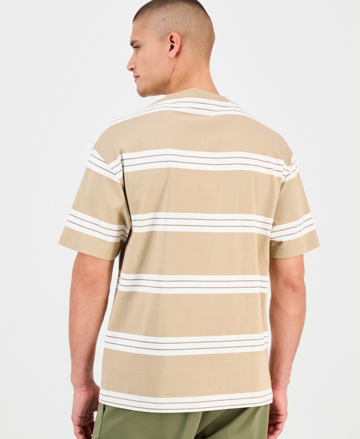 Hugo Boss Men's Nolisto Short-Sleeve Striped Crewneck T-Shirt