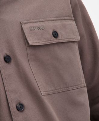 Men's Epoldo Oversized-Fit Long-Sleeve Shirt