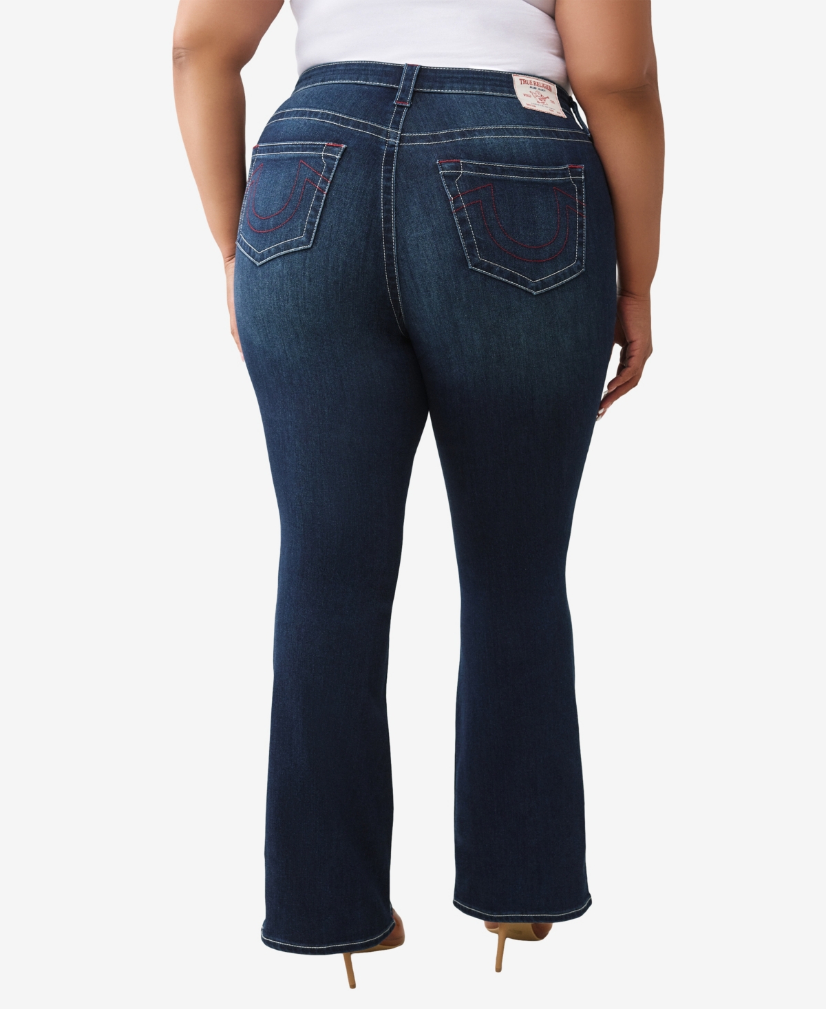 True Religion Women's Plus Becca Bootcut Mid Rise Jean