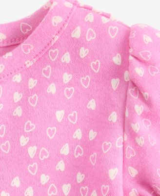 Girls Toddler 2T-4T Mini Hearts Top, Macy's Exclusive