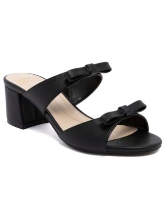 Women's Adalin Block Heel Double Bow Dress Sandals