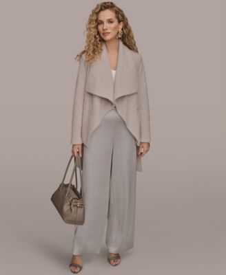 Women's Snap Closure Wrap Coat