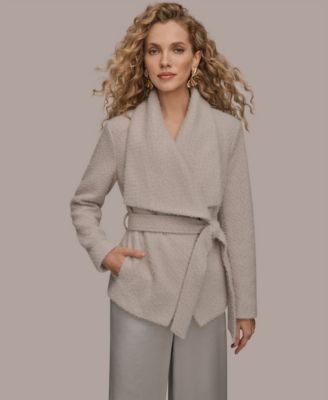 Women's Snap Closure Wrap Coat