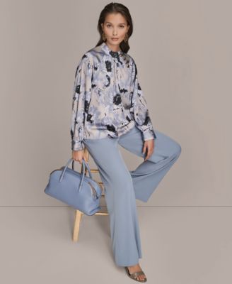 Women's Printed Mock Neck Top