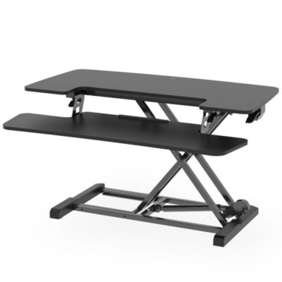 Flexispot M7 Series 35"W Manual  Adjustable Standing Desk Converter, Black