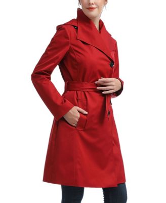 Women's kimi + kai Wing Collar Hooded Trench Coat