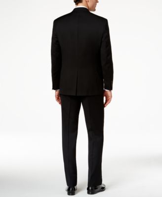 Lauren Ralph Lauren  Classic-Fit Black Wool Vested Suit 