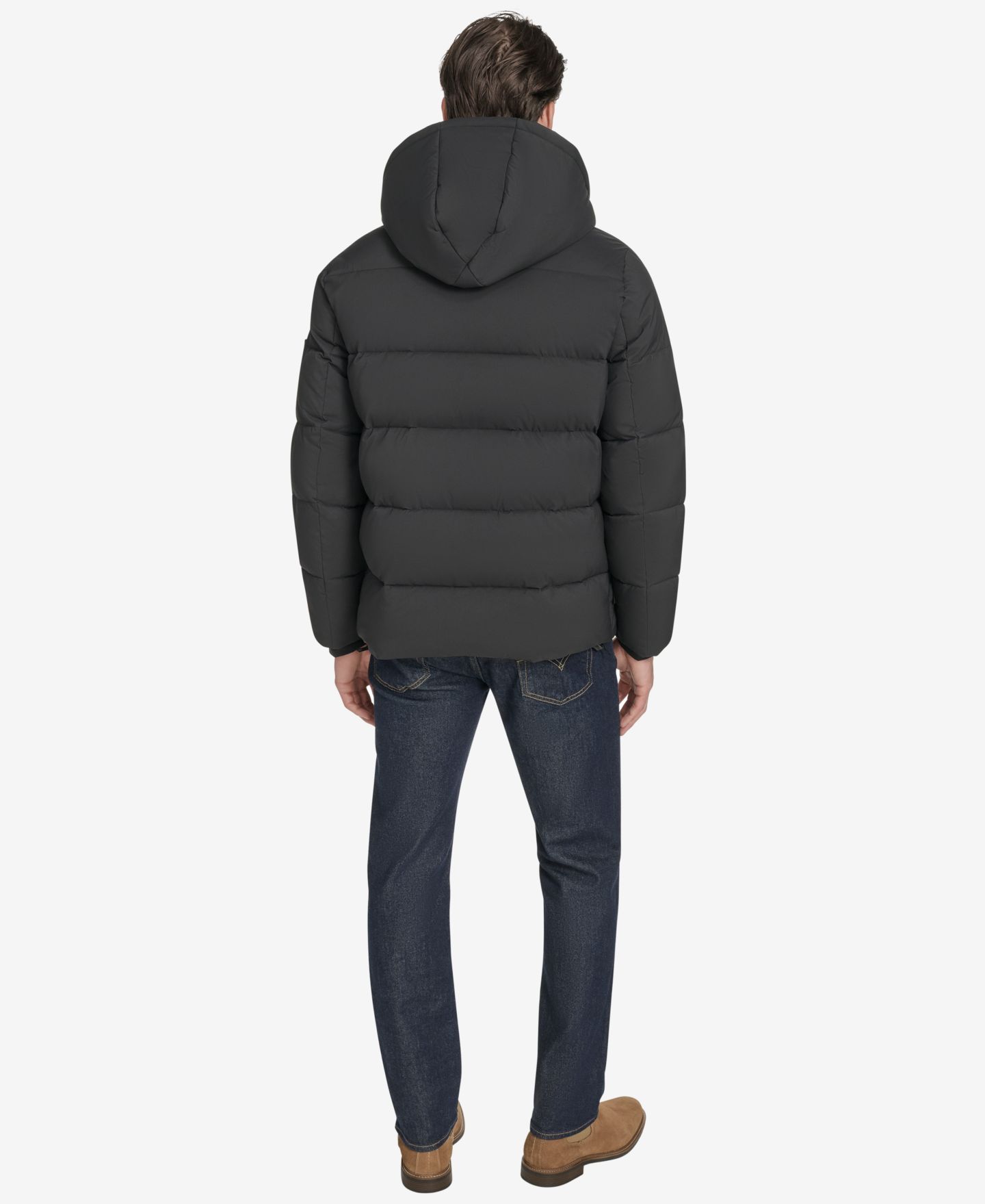 Мужская куртка Marc New York Palmerton Micro Ripstop Puffer, цвет: Чёрный — фото 4