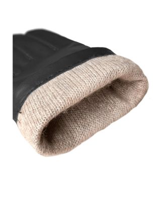 Men's Men`s Premium Lamb Leather Touchscreen Gloves "JORDAN" Cashmere Lining