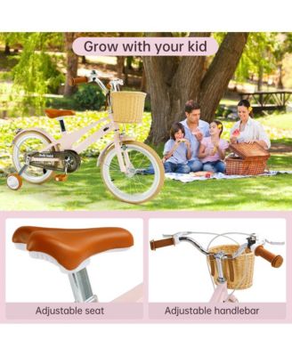 16-Inch Kids Bike for Ages 5-9 with Lightweight Magnesium Frame, Training Wheels & Dual Brakes for Safe Riding