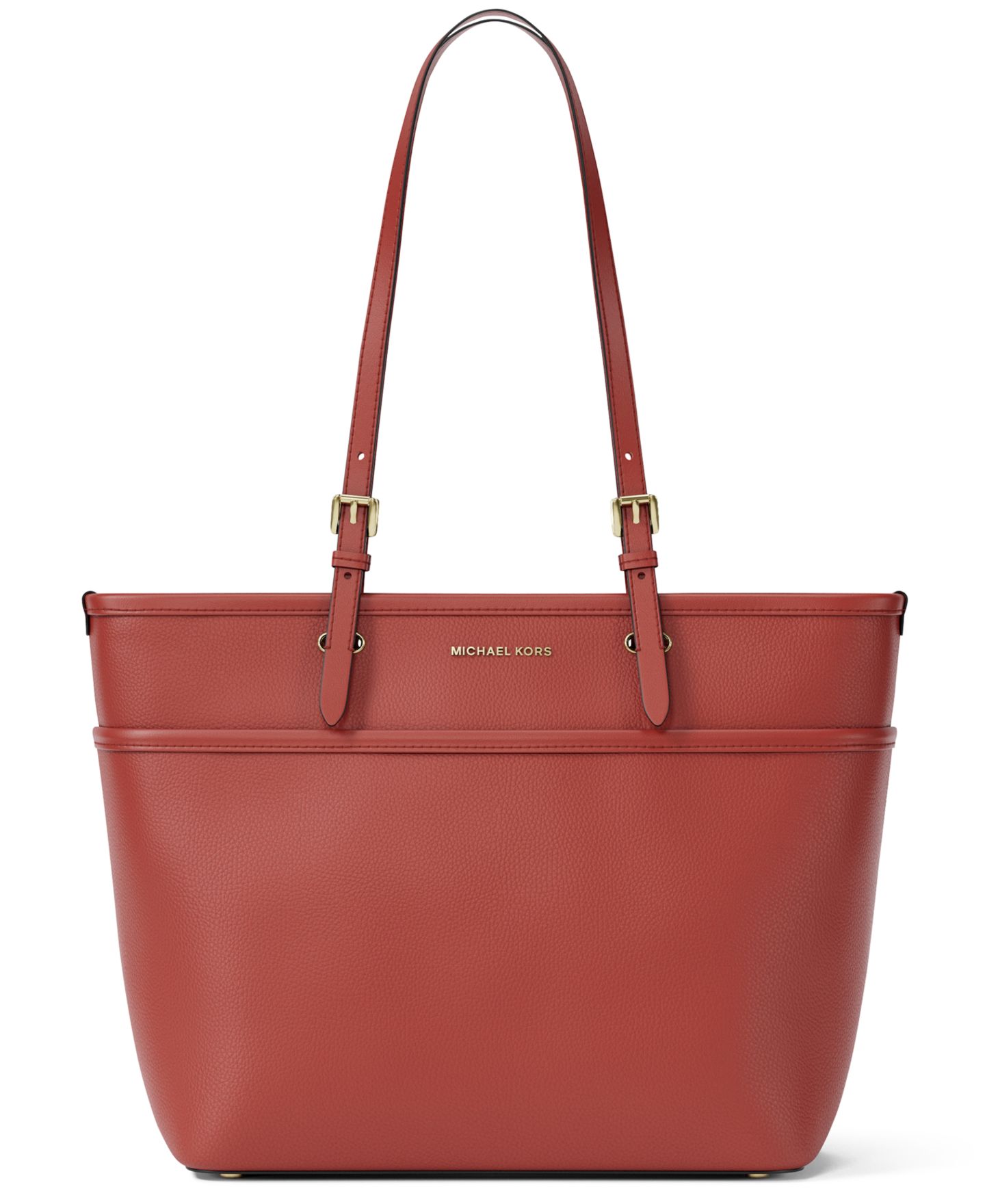 Женская сумка MICHAEL Michael Kors Winston Large Leather Zip-Top, цвет: Малиновый — фото 1