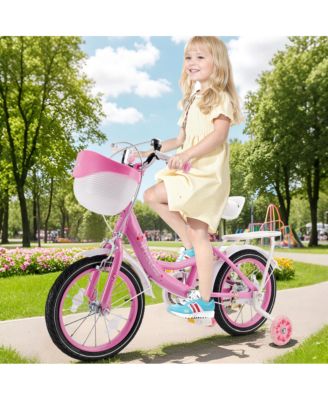 16-Inch Kids Bike for Ages 5-9 with Sparkling Training Wheels & Adjustable Design | Perfect Gift