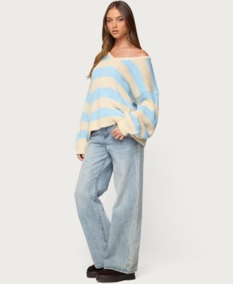 Women's Tracie Striped Oversized Sweater