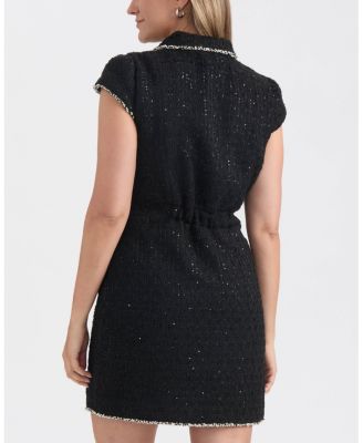 Women's Cap Sleeve Tweed Dress