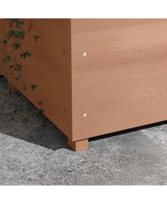 Outsunny Raised Garden Bed with Arch Trellis