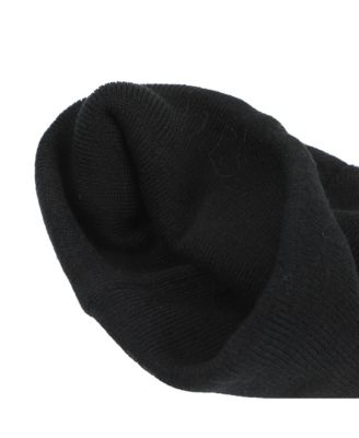 Men's Majin Symbol Embroidery On Black Ribbed Acrylic Knit Cuff Beanie