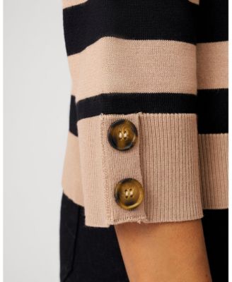 Women's Stripe Drop Shoulder Sweater