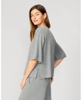 Women's V-Neck Kimono Ultra Soft Terry Top