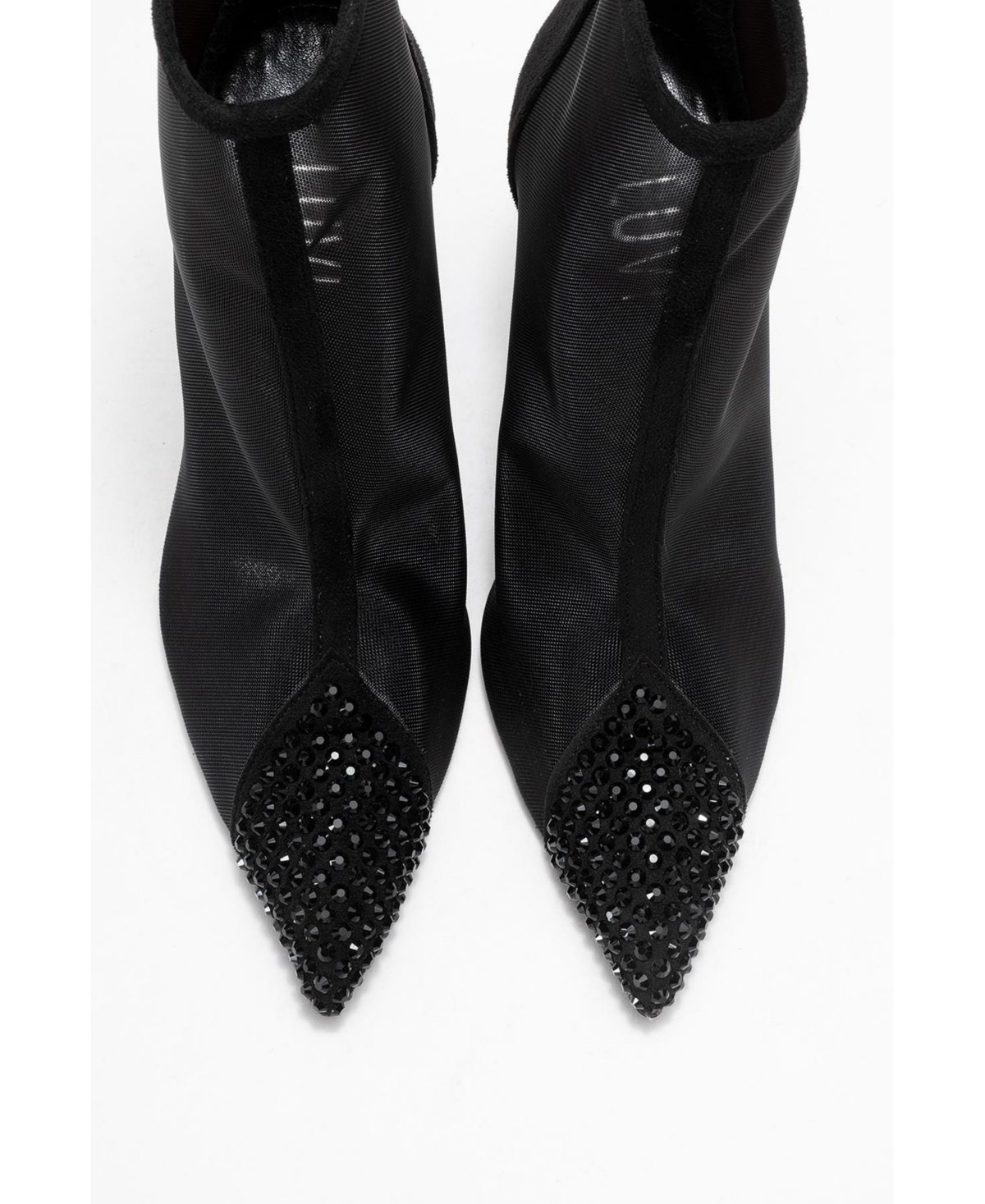 Prologue Shoes Farella Mesh Embellished Back-Zip Bootie (Women)