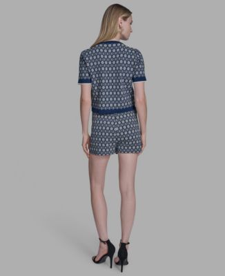 Women's 2-Piece Printed T-Shirt and Shorts Set