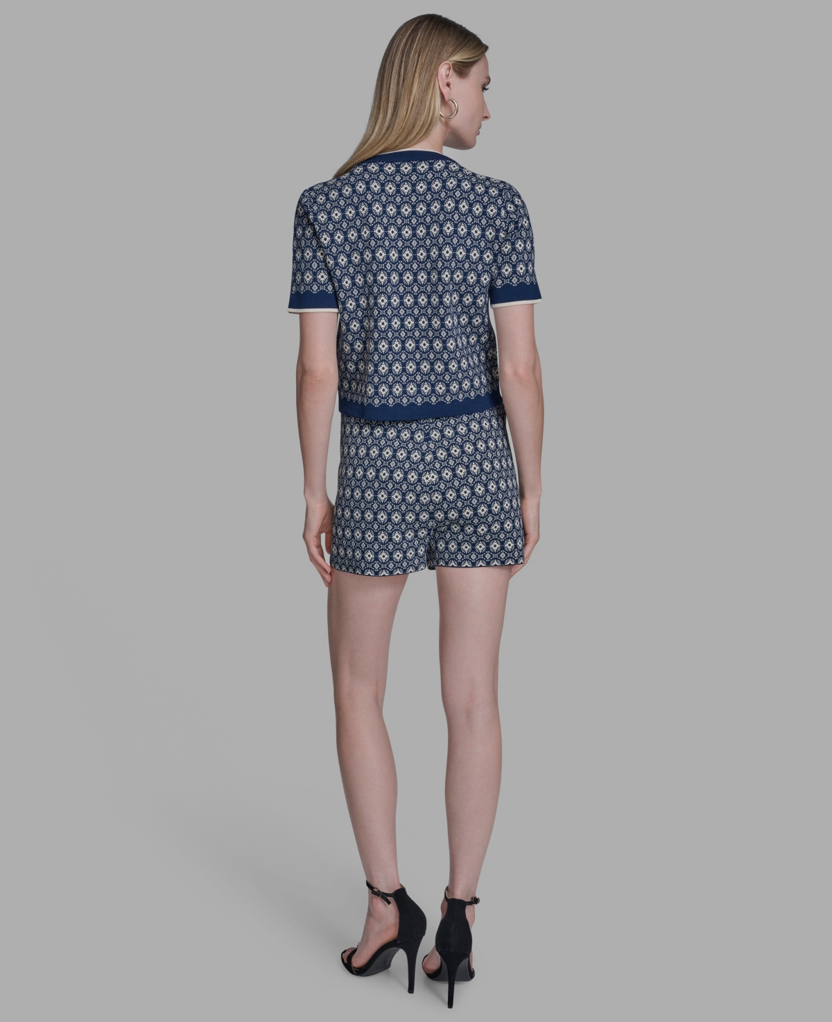 Bcbg Women's 2-piece Printed T-shirt And Shorts Set In Blue