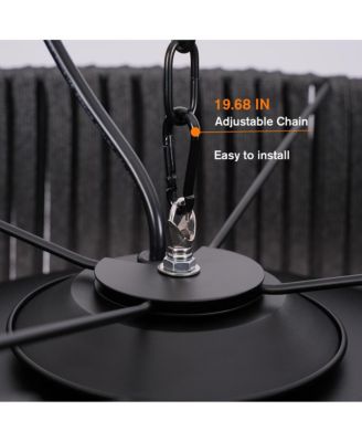 Hanging Heater Lamp, 1500W Waterproof Electric Patio Heater with Remote Control